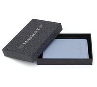 Mansory Wallet and Card Holder, High-Quality Leather, Slim Elegant Design, Subtle Branding, Includes Gift Box, blue, Standard Kreditkartengröße, Luxurious Minimalist