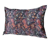 MANSPHIL Purple Paisley 100% Silk Pillowcases Queen Size, Bohomian Brown Floral Printed Pattern, 22 Momme Mulberry Silk Pillow Cases Hidden Zipper for Hair Skin - Vintage Decor Bedding, 20"x30"