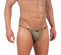 MANstore Underwear, M2335 Stripper String, Khaki, Men's Size L, Pack of 1