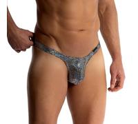 MANstore Underwear, M2511 Tower String, Black Silver, Men's Size XL, Pack of 1