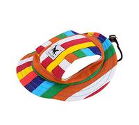 MansWill Small Pet Princess Cap, Outdoor Doggie Cat Leisure Sunblock Protection Hat Visor, Summer Puppy Dog Casual Sports Oxford Fabric Canvas Outfit with Ear Holes and Adjustable Neck String