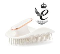 Manta Hair Hairbrush | White | Fully Flexible Hair Brush | Gentle Brush That Helps Prevent Hair Breakage |