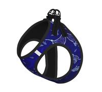 Manta Ray And Fish Printing Puppy Summer Vest Harness With Reflective,Dog Accessories For Small Medium Large Dogs And Cats