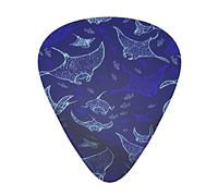 Manta Ray and Fish The 12 piece guitar pick pack is suitable for various electric guitars, acoustic guitars and bass guitars