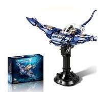Manta Ray Building Block Kit, 689 PCS Animal Building Bricks Model Toy Set, Creative Bricks Home Office Desk Decor, Creative Gifts for Adults and Teens