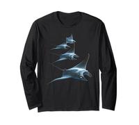 Manta Ray Devil Ray Flying Rays Stingray Manta Ray Diver Long Sleeve T-Shirt