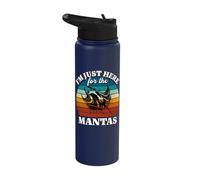 Manta Ray I'm Just Here for Manta Ray Stainless Steel Insulated Water Bottle