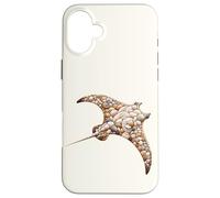 Manta Ray Sea Shells Ocean Theme Beach Summer Coastal Case for iPhone 16 Plus