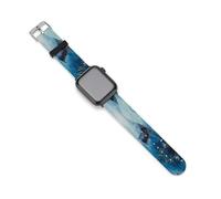 Manta Rays in The Ocean Silicone Watch Strap 38mm 40mm 42mm 44mm Quick Release Compatible with IWatch Series 10 9 Ultra 8 7 6 5 4 3 2 1 SE