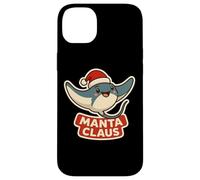 Manta Rey Claus Christmas Santa Funny Pun Marine Biologist Case for iPhone 14 Plus