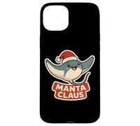 Manta Rey Claus Christmas Santa Funny Pun Marine Biologist Case for iPhone 15 Plus