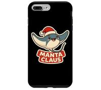 Manta Rey Claus Christmas Santa Funny Pun Marine Biologist Case for iPhone 7 Plus/8 Plus