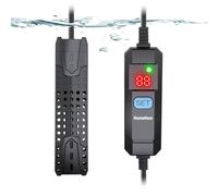 MantaMaze Submersible Aquarium Heater 25W/50W/75W/100W for 1-25 Gallon Fish Tank Heater with Intelligent Leaving Water Automatica Stop Heating System & Overheating Protection, for Fresh & Salt Water