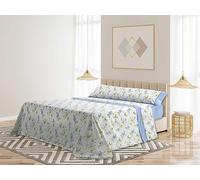 MANTAS MORA - Set of combined cotton sheets + pillowcases - 3/4 pieces - 144 thread count - interseason pattern - Model M85