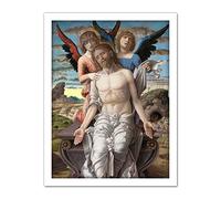 Mantegna Christ Suffering Redeemer Painting Artwork Framed Wall Art Print 18X24 Inch