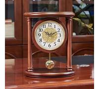 Mantel Clock Antique with Swinging Pendulum Fireplace Clock for Living Room Kitchen Office & Shelf Décor