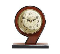 Mantel Clock,Creatively Designed Arabic Numerals Wooden Silent Clock, Battery-powered Decorative Desk Clock For Home/office/living Room/bedroom/bedroom