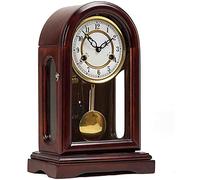 Mantel Clock European Table Clocks Living Room Decor Mechanical Manual Winding Non Ticking Vintage Pendulum Pure Copper Movement