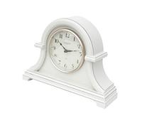 Mantel Clock Quartz Numbers Mantle Clock Arched Design Battery Operated Freestanding Decorative Retro Table Desk Bedside Shelf Fireplace Clock Analogue Vintage Home Living Room Kitchen Office (Cream)