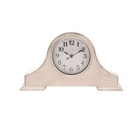 Mantel Clock White Vintage Face 36cm Widdop & Co Hometime W3017