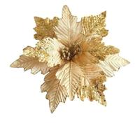 Mantel or Standalone Display 27. 5 Cm Diameter Arrangement Decorative Large Holiday Flower Table Centerpiece for Velvet Sequin Christmas Floral Ornament Festive(G)