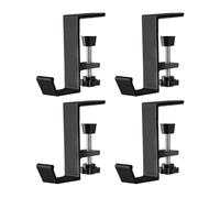 Mantel Stocking Hanger Set - Fireplace for Garland Hooks | duals Purpose Christmas with Stocking Holders, Metal 4 Pack, Secure Support for Holiday Home Décor with Easy to Use Reusable Design