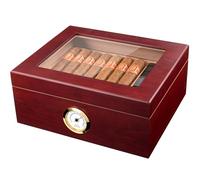Mantello 25-50 Cigar Desktop Humidor Royale Glasstop