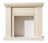Mantels Surrounds Solid Oak Fireplace Mantel Surround with Brick Pattern Decorative Hearth Cabinet Decorated Frame(White)