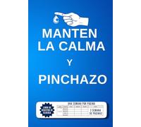 Mantén La Calma Y Pinchazo: Libro De Registro De Azúcar En Sangre