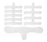 Manteng Under-Bra Sweat Liners - Pack of 10 Sweat Pads | Washable and Reusable Cotton Pads for Sports Underwear, Breathable Bra Liners, Manteng