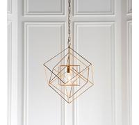 manteo metal geometric pendant ceiling light in antique gold