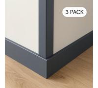 Anthracite Grey 1 Metre UPVC Plastic Rigid Angle 40 x 40mm Corner Cover Trim 90 Degree (3)