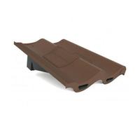 Manthorpe Brown Double Pantile Tile Vent With Adaptor Kit For Concrete Tile Roofs
