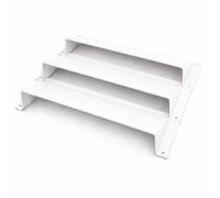 Manthorpe Combination Airbrick Cowl - White - Buildable 9x3 / 9x6 / 9x9 Weather Guard (9" x 9")