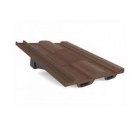 Manthorpe Dark Brown Castellated Roof Tile Vent & Adapter / Marley Ludlow Redland Sandtoft
