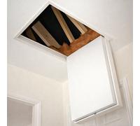 Manthorpe Gl250-015-Pu Insulated Loft Hatch, White Ceiling Access Hatch, Polystyrene Insulated, Draught-Sealed