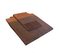 Manthorpe Granulated Light Brown Plain Tile Vent With Adaptor Kit For Clay And Concrete Roofs
