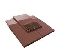 Manthorpe Granulated Old Red Plain Tile Vent With Adaptor Kit For Clay And Concrete Roofs