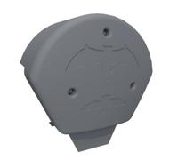 Manthorpe Slate Grey Bat Ridge Roost Box Home Half Round End Cap with Screws Dry Fix