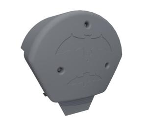 Manthorpe Slate Grey Bat Ridge Roost Box Home Half Round End Cap with Screws Dry Fix