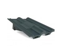 Manthorpe Slate Grey Double Roman Tile Vent With Adaptor Kit For Concrete Tile Roofs