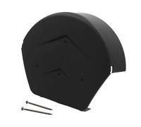 Manthorpe SmartVerge Linear Dry Verge Ridge End Cap - Black (Round)
