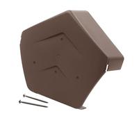 Manthorpe SmartVerge Linear Dry Verge Ridge End Cap - Brown (Angled)