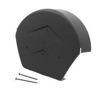 Manthorpe SmartVerge Linear Dry Verge Ridge End Cap - Slate Grey (Round)