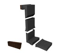 Manthorpe Telescopic Adjustable Underfloor Vent and Extensions [ Brown Airbrick ]