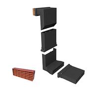 Manthorpe Telescopic Adjustable Underfloor Vent and Extensions [ Terracotta Airbrick ]