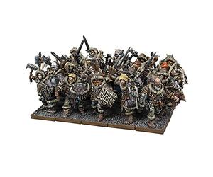 Mantic Clansmen Regiment - Northern Alliance (Kings of War) - 20 Hard Plastic Multi-Part Models - Age 12+