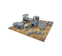 mantic Halo: Flashpoint Deluxe Buildable 3D Terrain Set | Modular Plastic Battlefield Terrain for Halo Miniatures Game