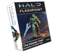 mantic Halo: Flashpoint - The Master Chief Games | Humanity’s Greatest Weapon | Unpainted Master Chief Miniature with Energy Sword & Game Cards | Hero Expansion for Miniatures Game