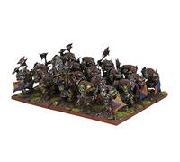 Mantic Orc Ax Regiment - Orcs (Kings of War) - 20 Hard Plastic Miniatures - Infantry - Adults 12+